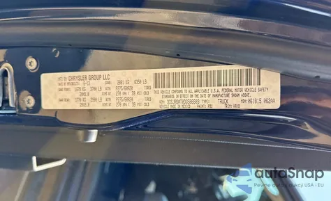 2013 Ram 1500 St из США, поврежденный, VIN 3C6JR6AT0DG586603